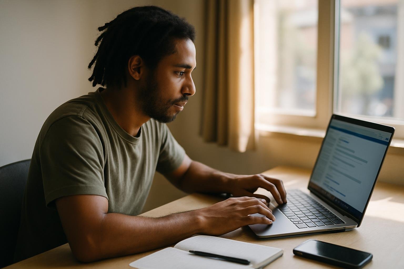 Entrepreneur filing LLC annual report online from an overseas location